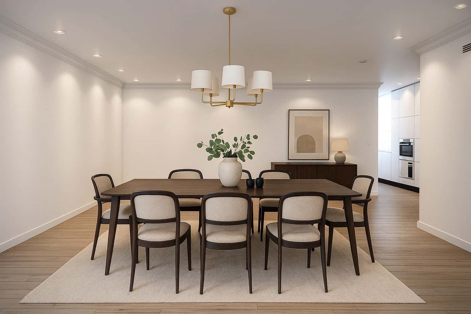 Nachher - Möbliertes Esszimmer