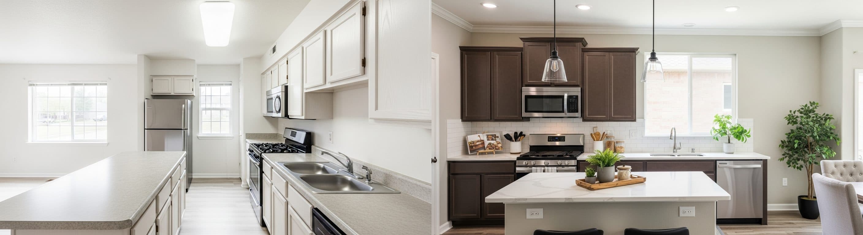 Kuchnia: przed i po wirtualnym stagingu