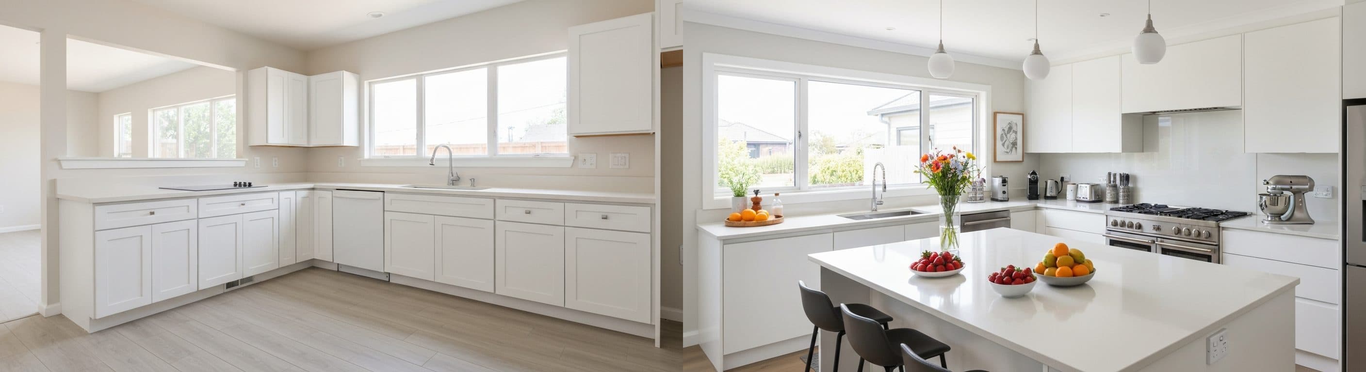 kuchyňa: pred a po virtuálnom stagingu