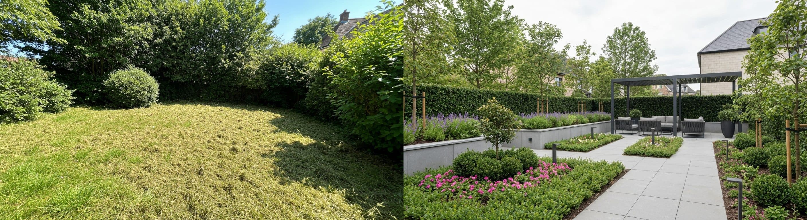 vrt: prije vs poslije virtualnog uređenja