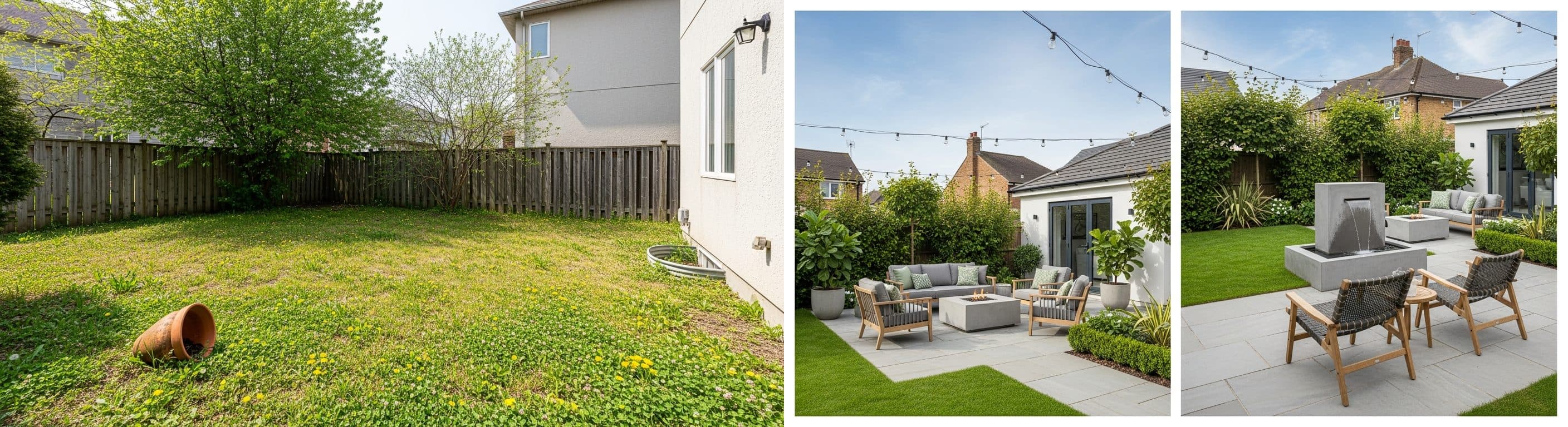 Ogród: przed vs po wirtualnej aranżacji