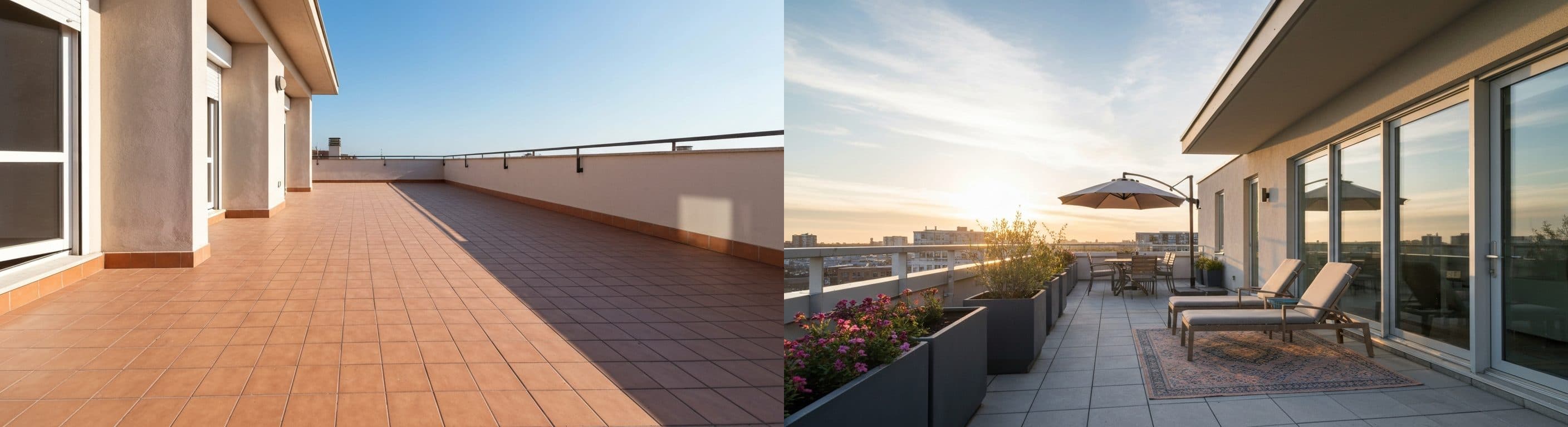 Taras: przed vs po wirtualnej aranżacji