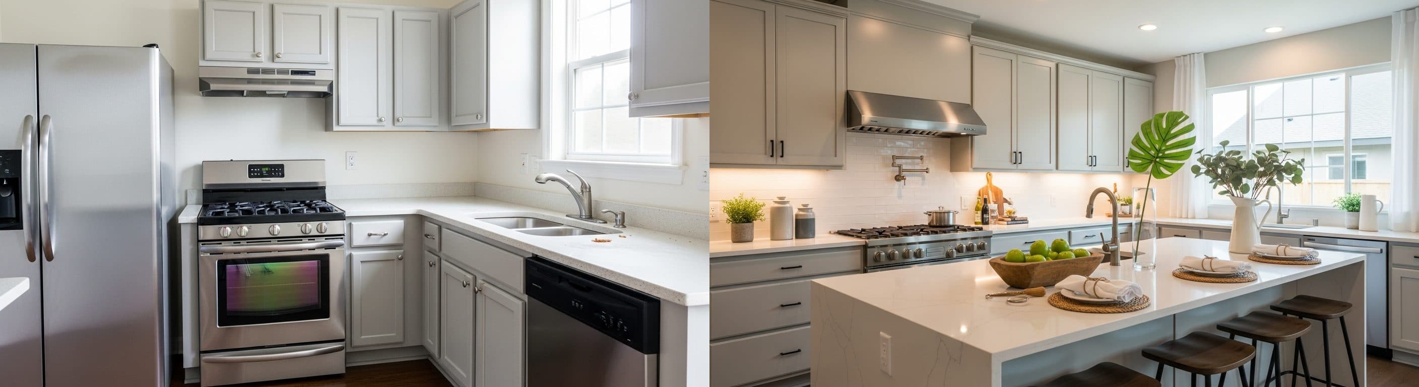 Kuchyňa: pred vs po virtuálnom stagingu