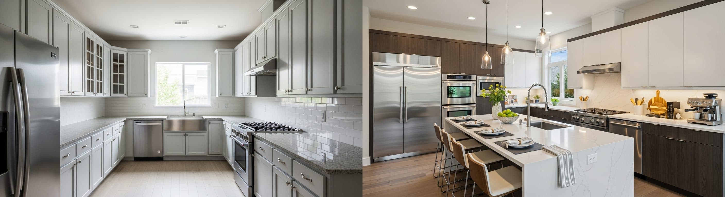 Kuchyňa: pred vs. po virtuálnom stagingu